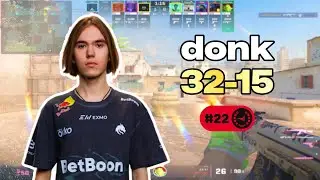 💀 DONK 32-15 POV: МАСТЕР-КЛАСС FACEIT (Dust2) | 4630 ELO