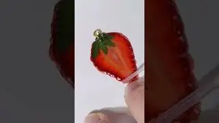 Resin strawberries earrings tutorial