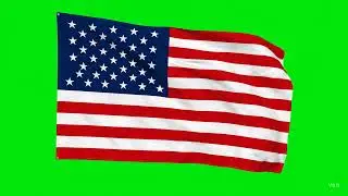 USA Flag Green Screen | Chroma key By AiVidsWala