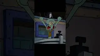 Calamardo cuando termina su jornada laboral #shorts #bobesponja #calamardo