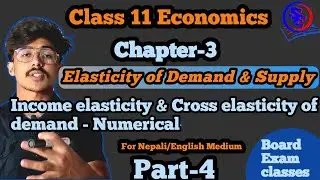 income elasticity of demand & Cross elasticity of demand || class 11 economics chapter 3 Numerical