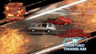Dodge Challenger VS Pontiac Trans AM 🔥👀🔥 Carrera VS Scalextric MOPAR VS GM