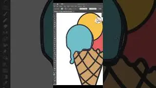 Before and After using the pencil tool #illustrator  #graphicdesign #howto