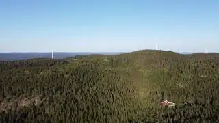 Vindturbiner under bygging. Engerfjell/H&oslash;glia/&Oslash;vre Hoelsj&oslash; - Nord-Odal-Eidsvoll. Juli 2021