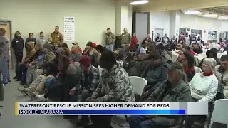 Waterfront Rescue Mission in Mobile sees higher demand for beds with cold weather