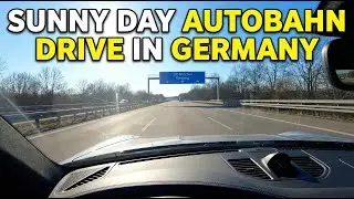 Relaxing Sunny Autobahn (Highway) Drive in Germany😌☀️🚘