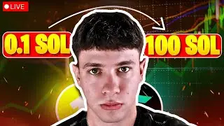 0.1 SOL TO 10 SOL Memecoin Challenge EP. 1 (Live Trading)