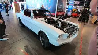SEMA 2019 White and Black Mustang