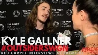 Kyle Gallner interviewed at WGN's Outsiders S2 Premiere at PaleyLive LA #OutsidersWGN