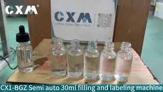 30ml Dropper Bottle Production | Semi-Auto Filling & Labeling Line Demo