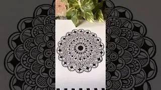 How to draw a Mandala | Mandala Tutorial #mandalashorts #art #mandaladrawing  #mandalatutorial
