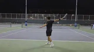 Hitting with Federer's Magic Wand [Court Level 4k60fps]
