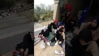 suasana lebaran minggu 23-4-2023 lokasi mefoo,HONGKONG.