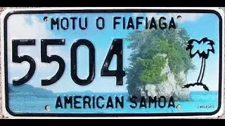 License plates from all 5 US territories.
