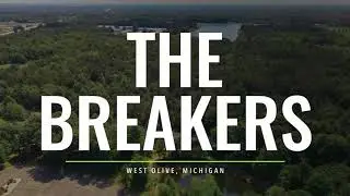 The Breakers, West Olive, Michigan - 4K - Disc Golf Course FLY OVER