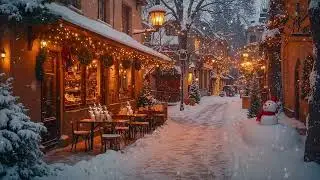 Winter Street Coffee Jazz ☕ Smooth Jazz Music from a Cozy City Caf&eacute; on Cold Evenings