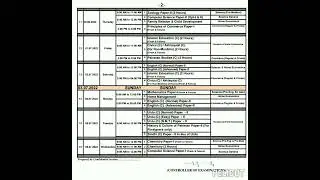 Class 12 TimeTable Sindh Board All Subjects 2022 #class12#timetable  #sindhboard #2022#breakingnews