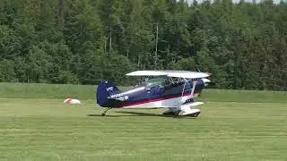 A 3 bladed Pitts S-2A Stunt Plane [N414MB] - departure & Aerobatic flying! [short-capture]