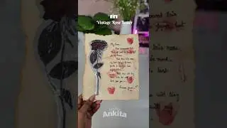 DIY Vintage Rose preserved letter #craft #diyideas #diy #krafterankita #handmade #shorts #craftideas