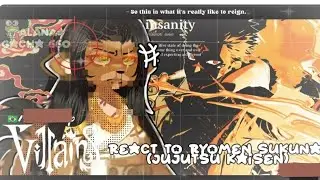 &bull;|Disney Villains React to Ryomen Sukuna (Jujutsu Kaisen)|&bull;GACHA CLUB 🇧🇷/🇺🇲
