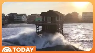 Hurricane Erin’s Waves Batter East Coast