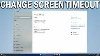 How To Change Screen timeout settings in Windows 10 or 11