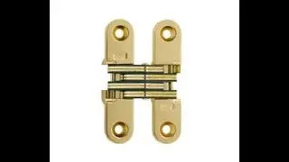Soss 208US3 Invisible Hinge 208 Series US3   Bright Brass