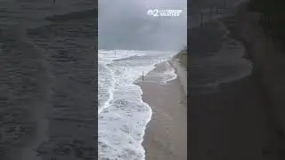 Impacts of Hurricane Imelda seen at Daytona Beach