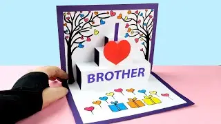 Brother's Day Pop-Up Card Idea 2022 With Drawing | Brother's Day Card Making