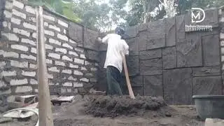 Proses pembuatan Relief Motif Batu Kotak,, Madura Decoration