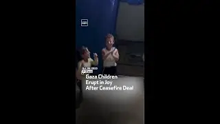 Gaza Children Erupt in Joy After Ceasefire Deal