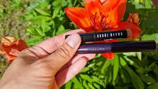 Тени (помада) BOBBI BROWN Long-wear cream shadow stick и помада BY TERRY Rouge-expert click stick.