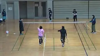 20251228　猫`s ark大会　45歳以上　予選　栗須・堀口ペアvs羽鳥・木村ペア