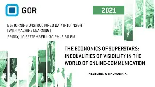 The Economics of Superstars: Inequalities of Visibility in the World of Online-Communication