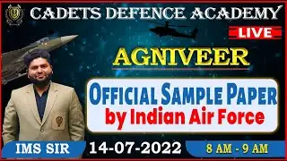 Physics | Official Sample Paper By Indian Airforce | Day - 12 |  By IMS Sir | Cadets Defence Academy