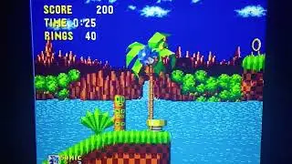 Classic 1991 Sega Genesis Sonic The Hedgehog Green Hill Zone Act 1 Sunday January 25th 2026