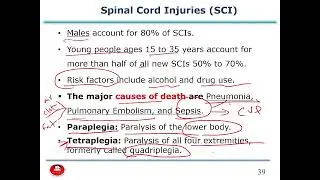 Adult Health Nursing 2: Neurologic Dysfunctions - Spinal Cord Injury (SCI)