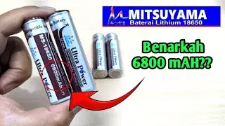 Cek mAH Baterai MITSUYAMA 18650 6800 mAH || Test Kapasitas Baterai Mitsuyama 3,7V 6800 mAH