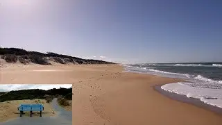 Looking at Loch Sport surf beach coastline on the 19-07-2019