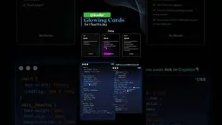 GLOWING CARD ♦️ CSS 