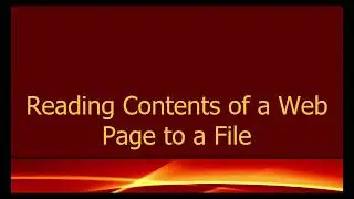 Java IO: How to Read the Source Code Of A Webpage Using the Java Character Streams