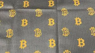 Golf Towel Bitcoin - Premium Towels Waffle Pattern with Two Sided Design #ad