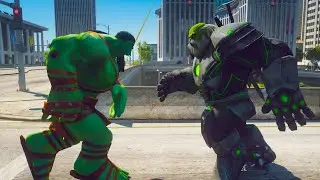 GTA 5 GLADIATOR HULK VS MAESTRO HULK EPIC BATTLE