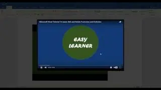 Microsoft Word 2016 Tutorial 23 How to Insert an Online Video in Microsoft Word