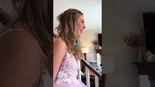 My bf's reaction to my prom dress 🥰❤️