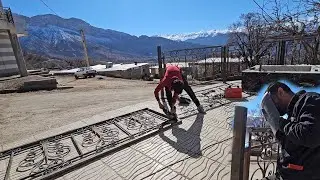 🌿عBuilding a Yad Fence in a Village House Using Traditional Methods | Parvin Khayyat 📺✨
