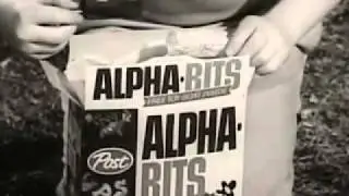 1960's commercials   Post  Alpha-Bits Cereal,