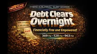 🔮 369 Hz &bull; 528 Hz &bull; 963 Hz DEBT CLEARS OVERNIGHT | Hybrid Subliminal&trade; 8D Sleep Reset 💤