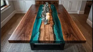50 Luxurious Epoxy Dining Table Designs (Geode, River & Ocean Wave) &mdash; #12 Is Insane