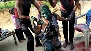 देवर भाभी की होली || @madhuvlogofficial #2023holi #krishnasumanvlogs 2023holivairalvideo